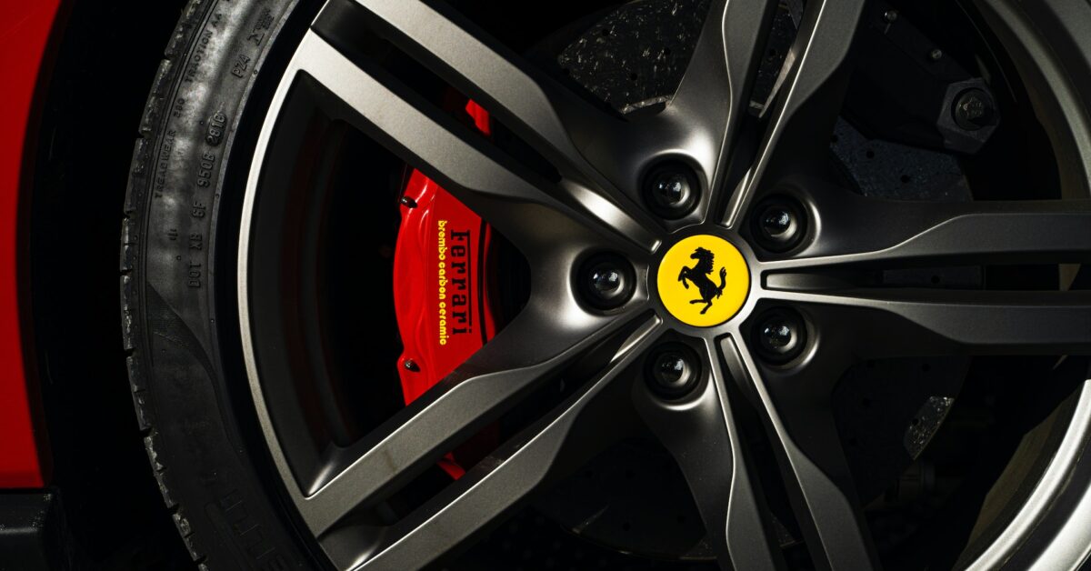 close-up-photo-of-ferrari-rim