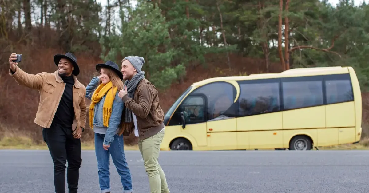 Traveling Large Group Bus Rental