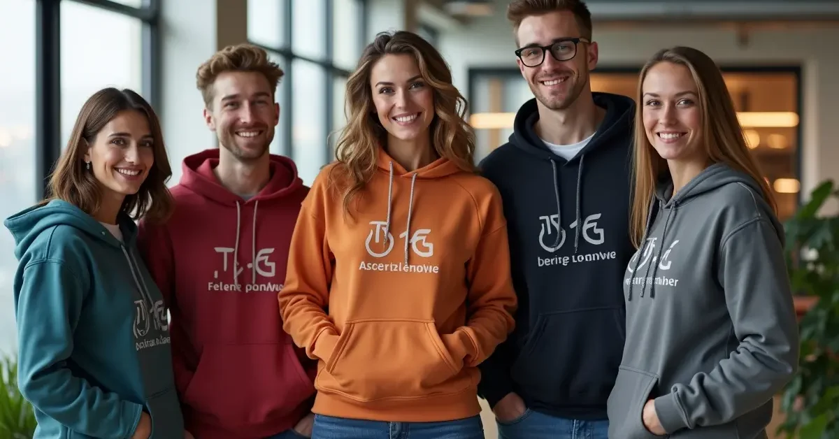 people wearing custom hoody